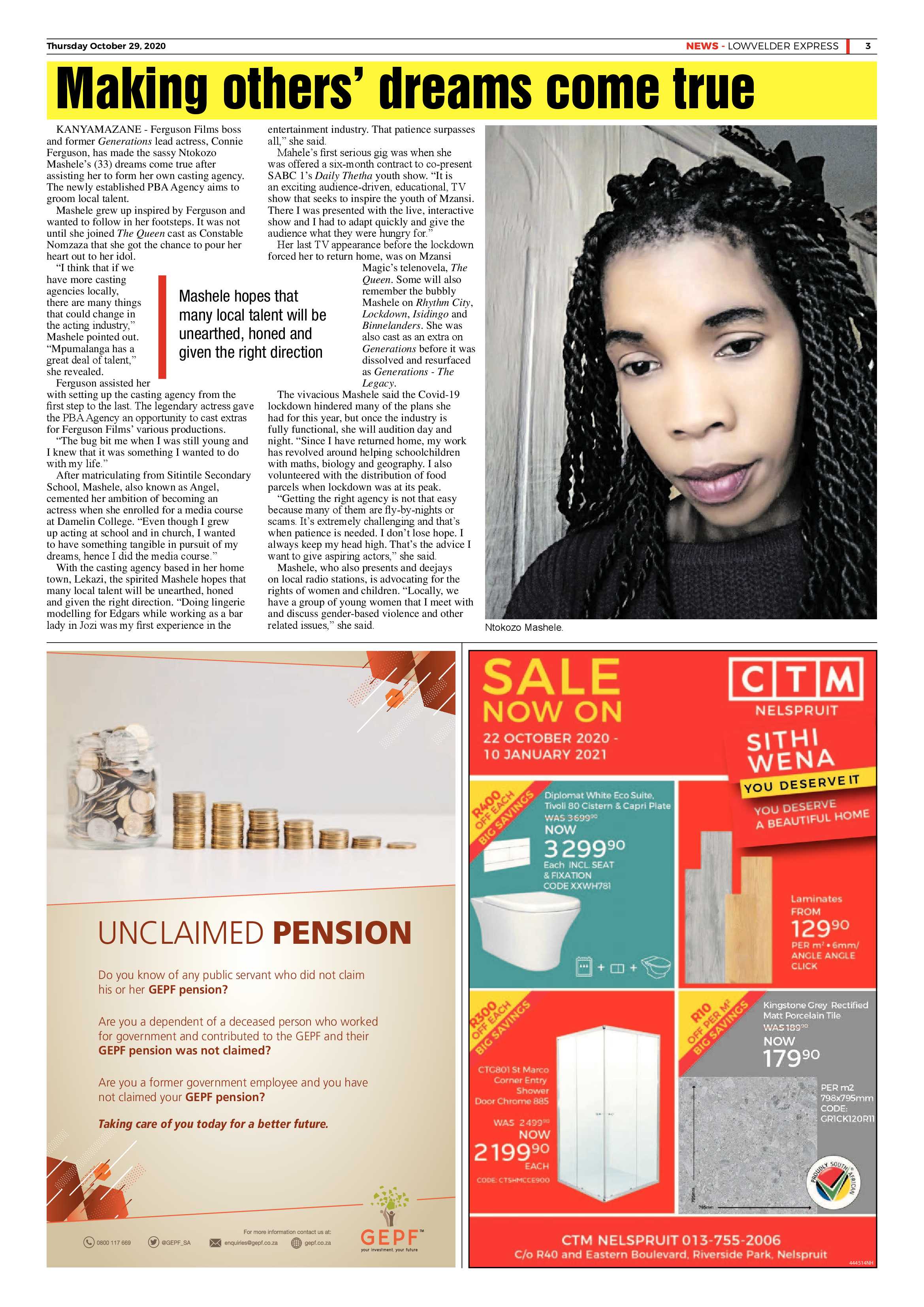 Lowvelder Express 29 October 2020 page 3