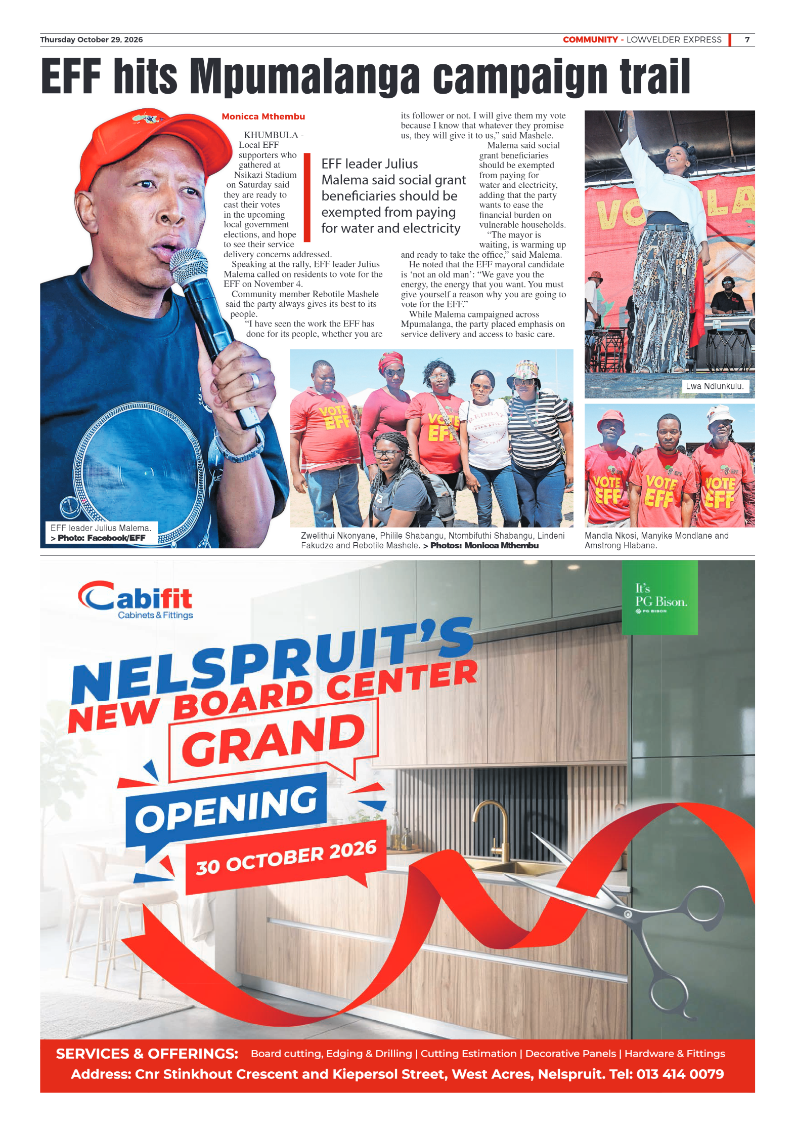 Lowvelder Express 29 October 2026 page 7
