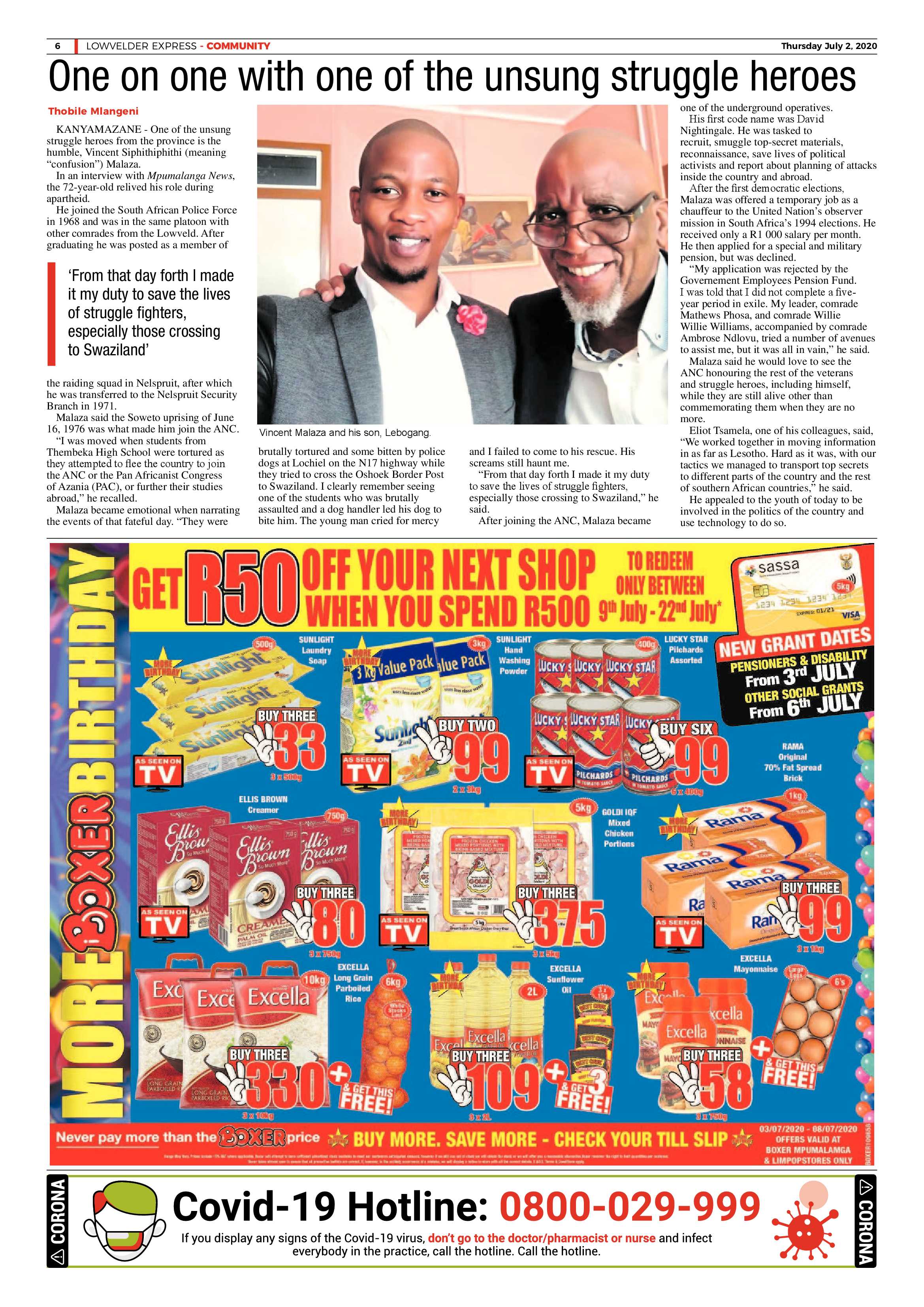Lowvelder Express 2 July 2020 page 6