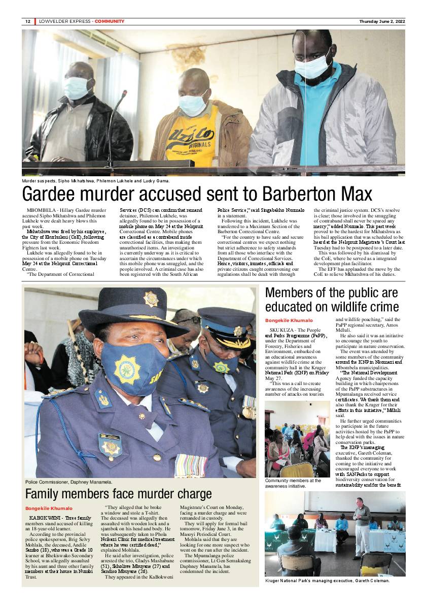 Lowvelder Express 2 June 2022 page 12