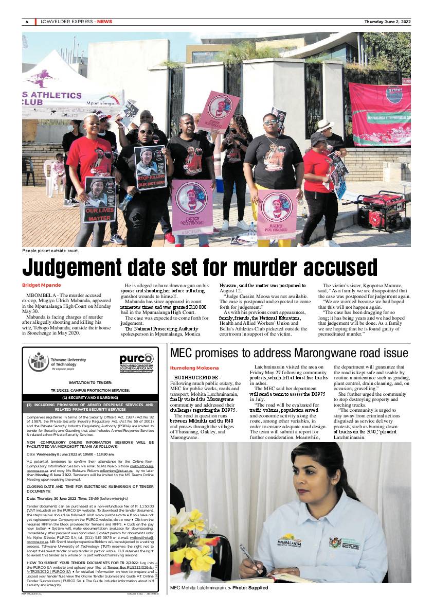 Lowvelder Express 2 June 2022 page 4