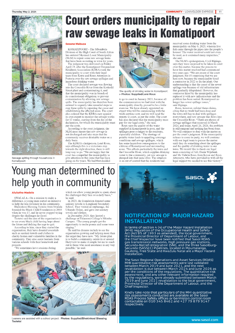 Lowvelder Express 2 May 2024 page 11