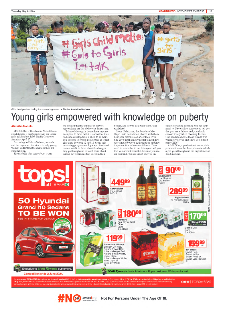 Lowvelder Express 2 May 2024 page 15