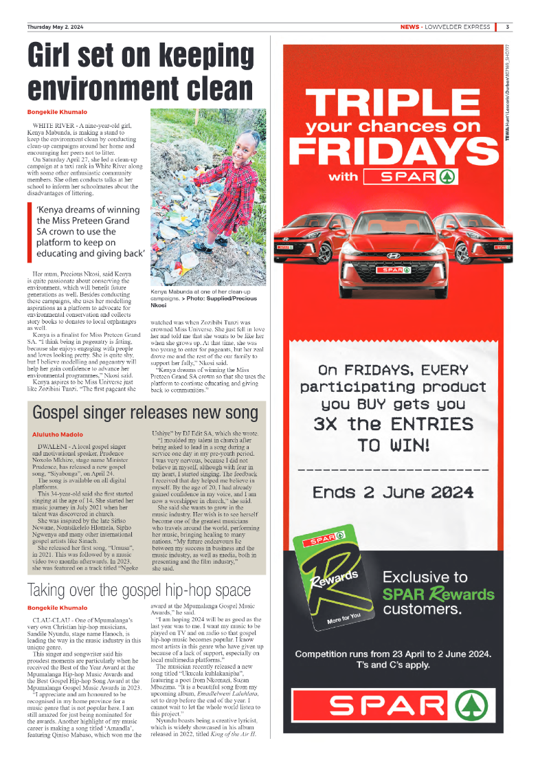 Lowvelder Express 2 May 2024 page 3