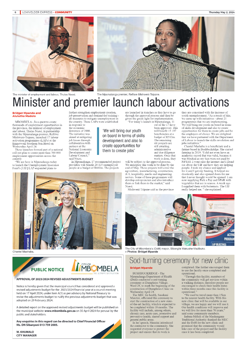 Lowvelder Express 2 May 2024 page 6