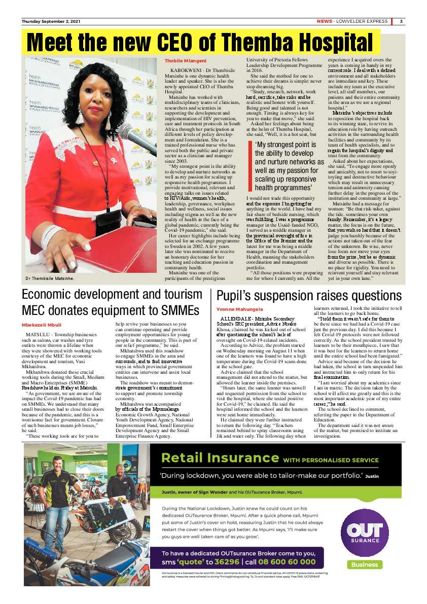 Lowvelder Express 2 September 2021 page 3