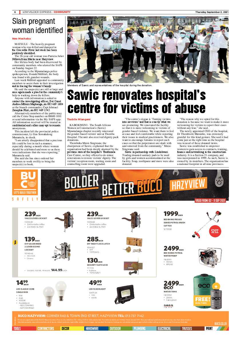 Lowvelder Express 2 September 2021 page 6
