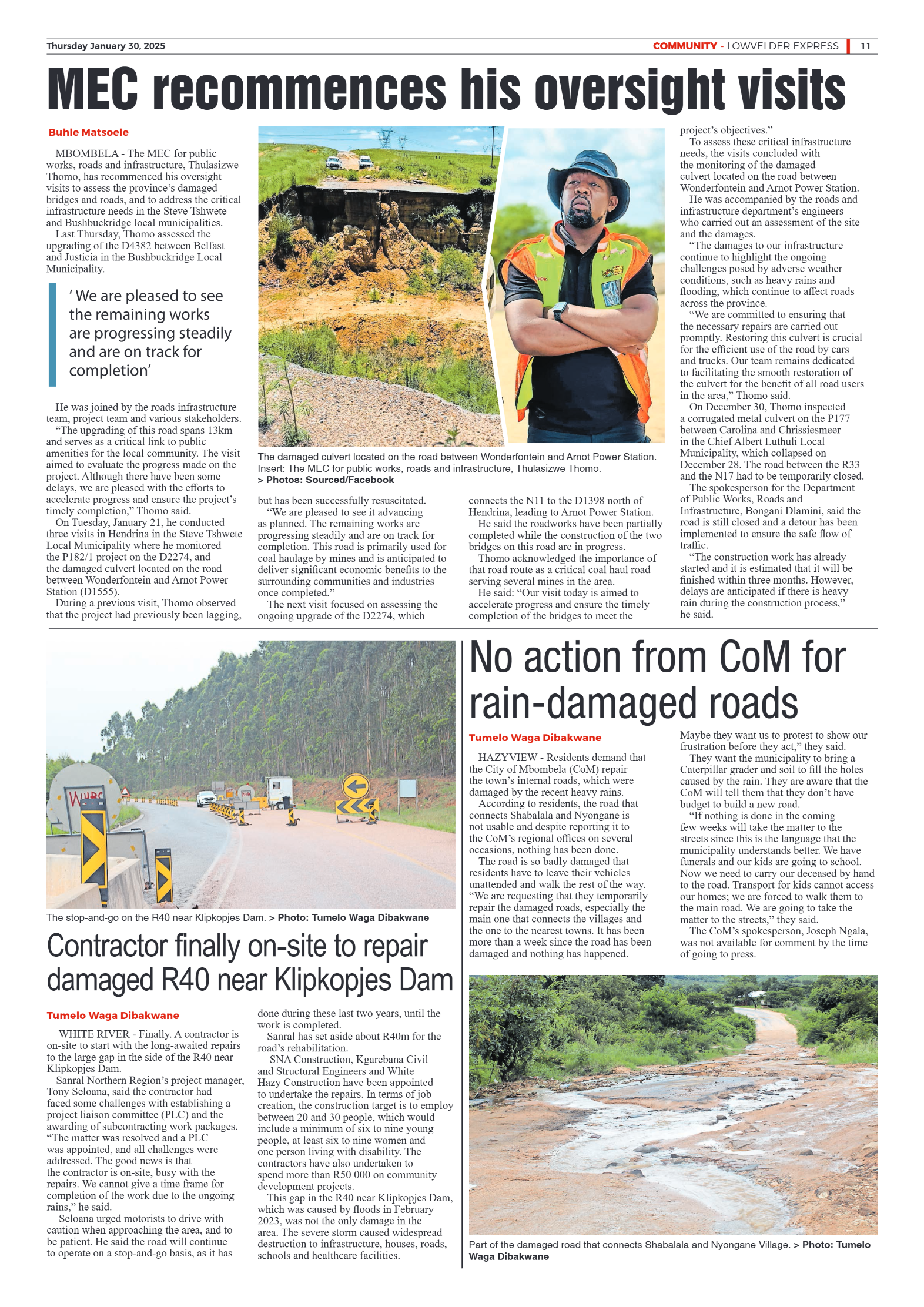 Lowvelder Express 30 January 2025 page 11