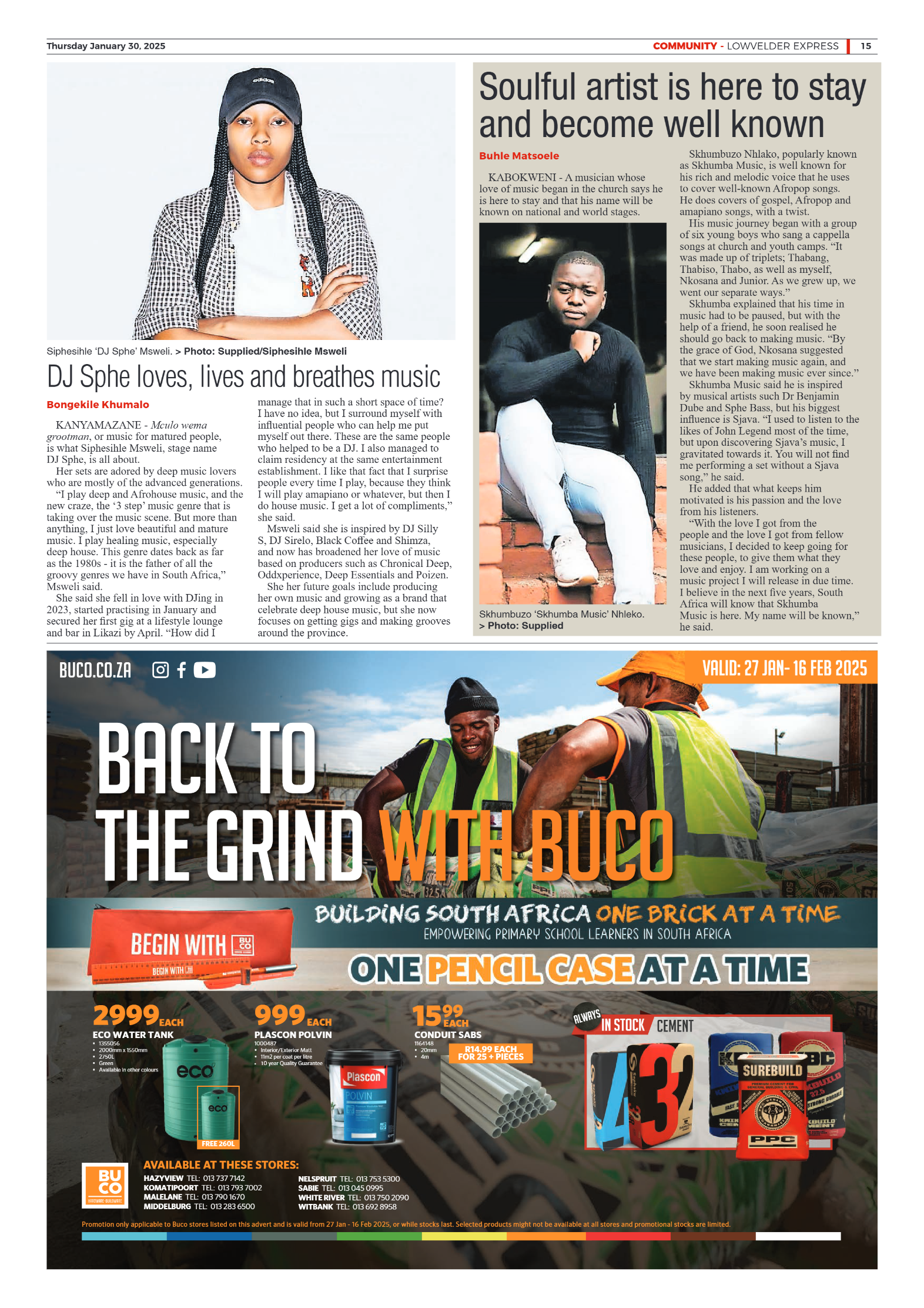 Lowvelder Express 30 January 2025 page 15