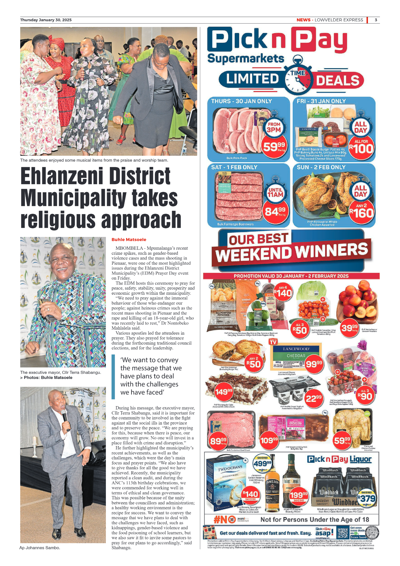 Lowvelder Express 30 January 2025 page 3
