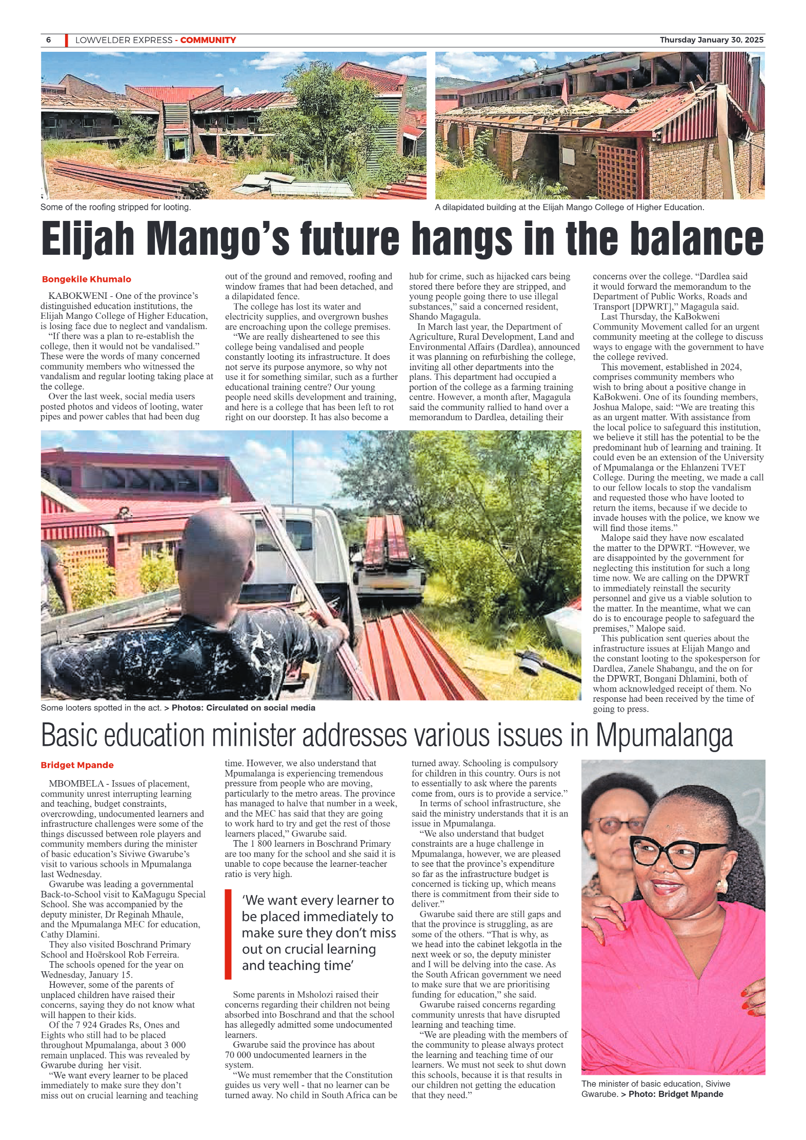 Lowvelder Express 30 January 2025 page 6