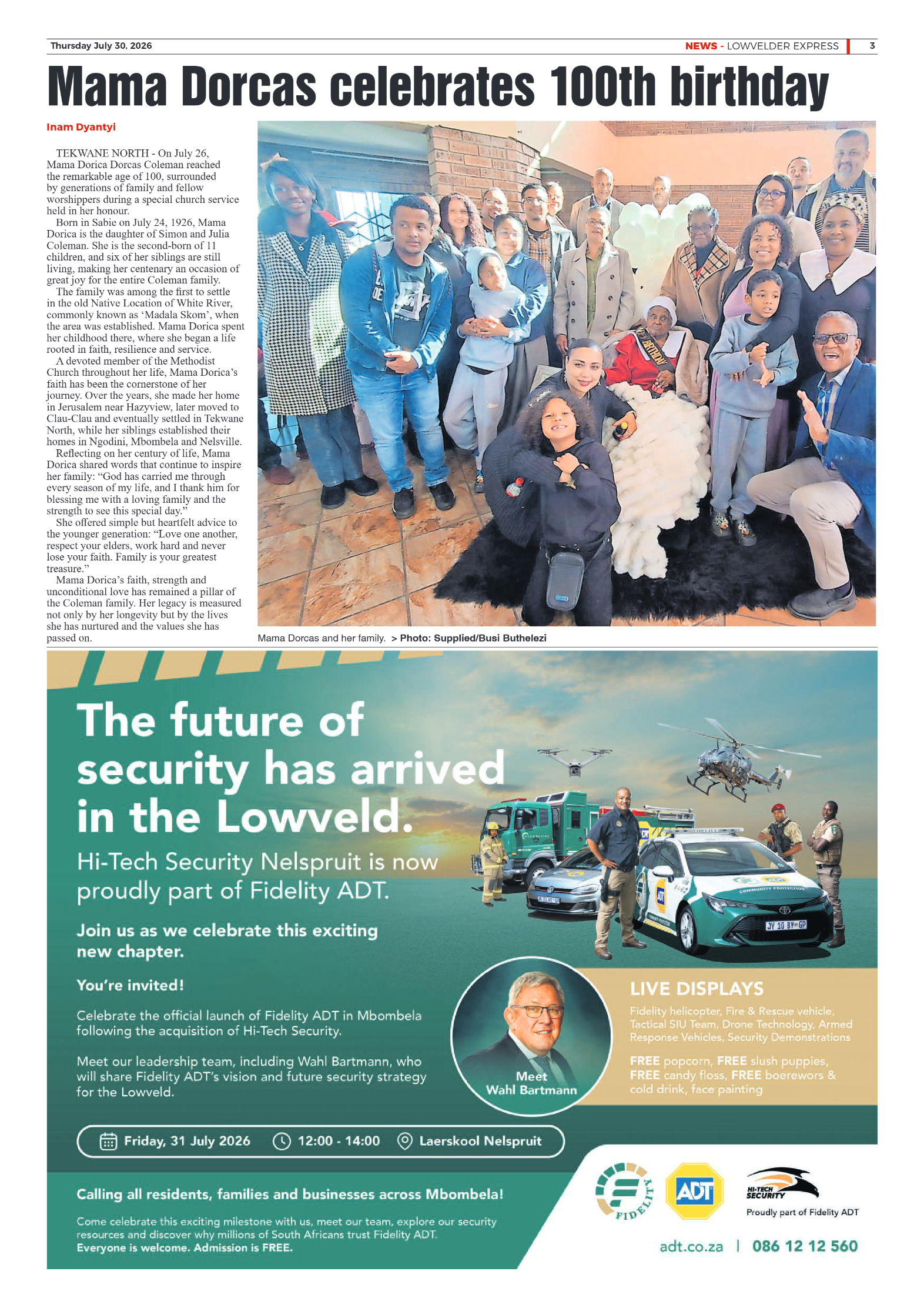Lowvelder Express 30 July 2026 page 3