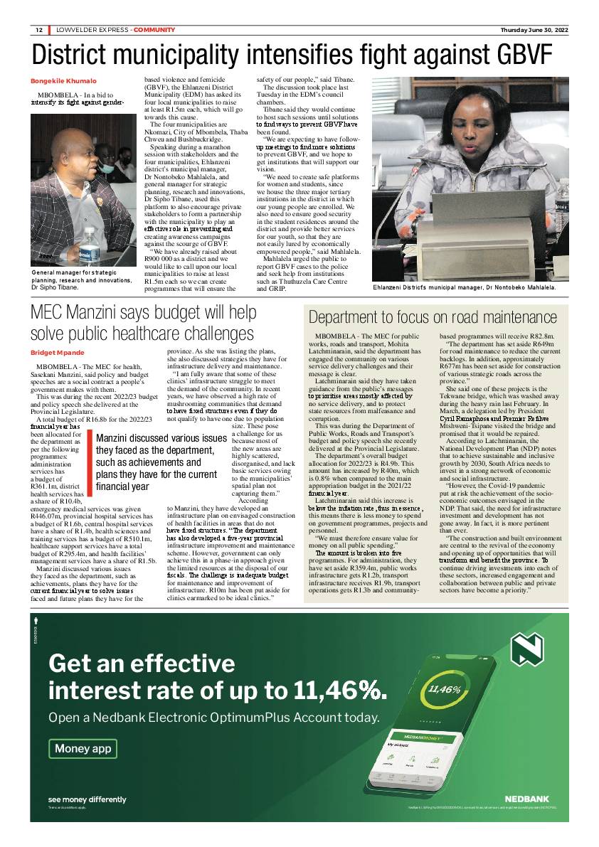 Lowvelder Express 30 June 2022 page 12