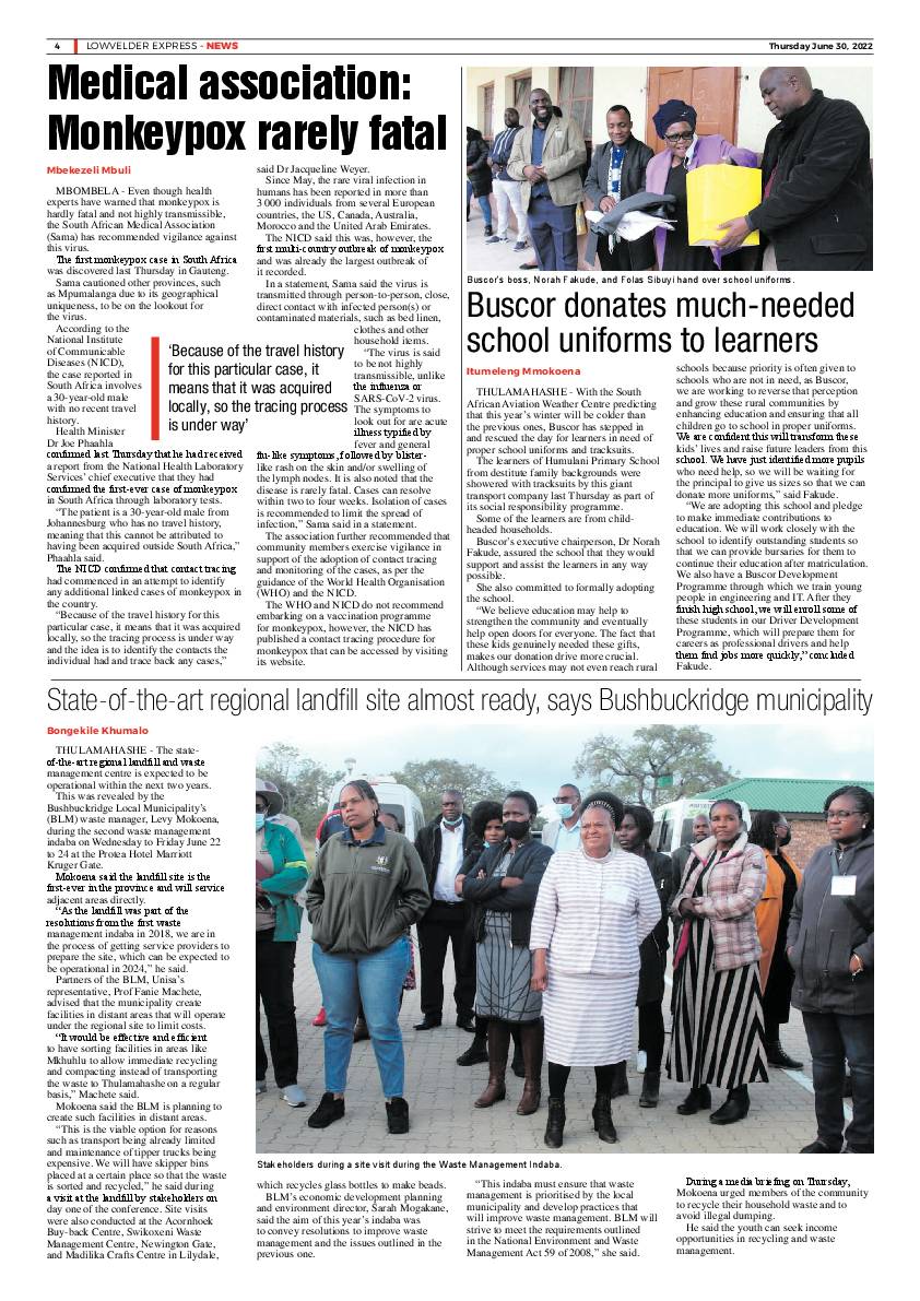 Lowvelder Express 30 June 2022 page 4