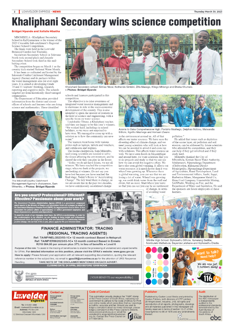 Lowvelder Express 30 March 2023 page 2
