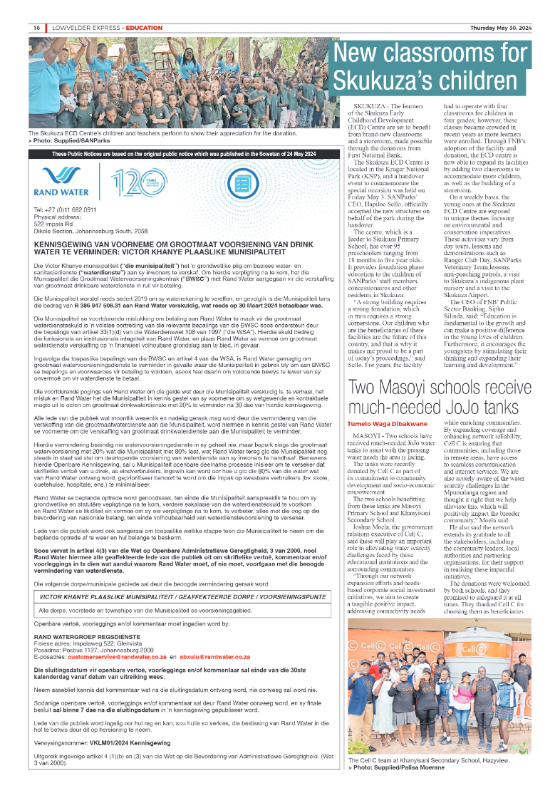 Lowvelder Express 30 May 2024 page 16
