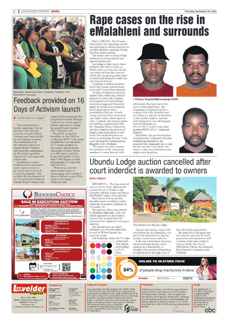 Lowveld Express 30 November 2023 page 2