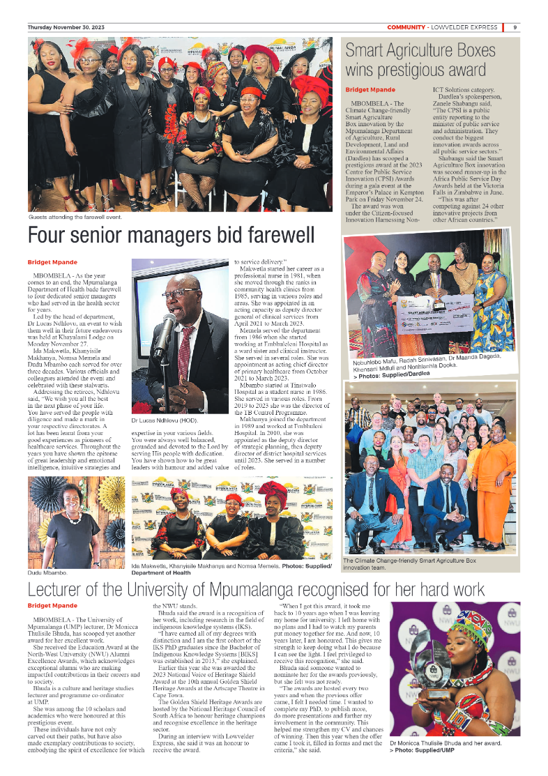 Lowveld Express 30 November 2023 page 9
