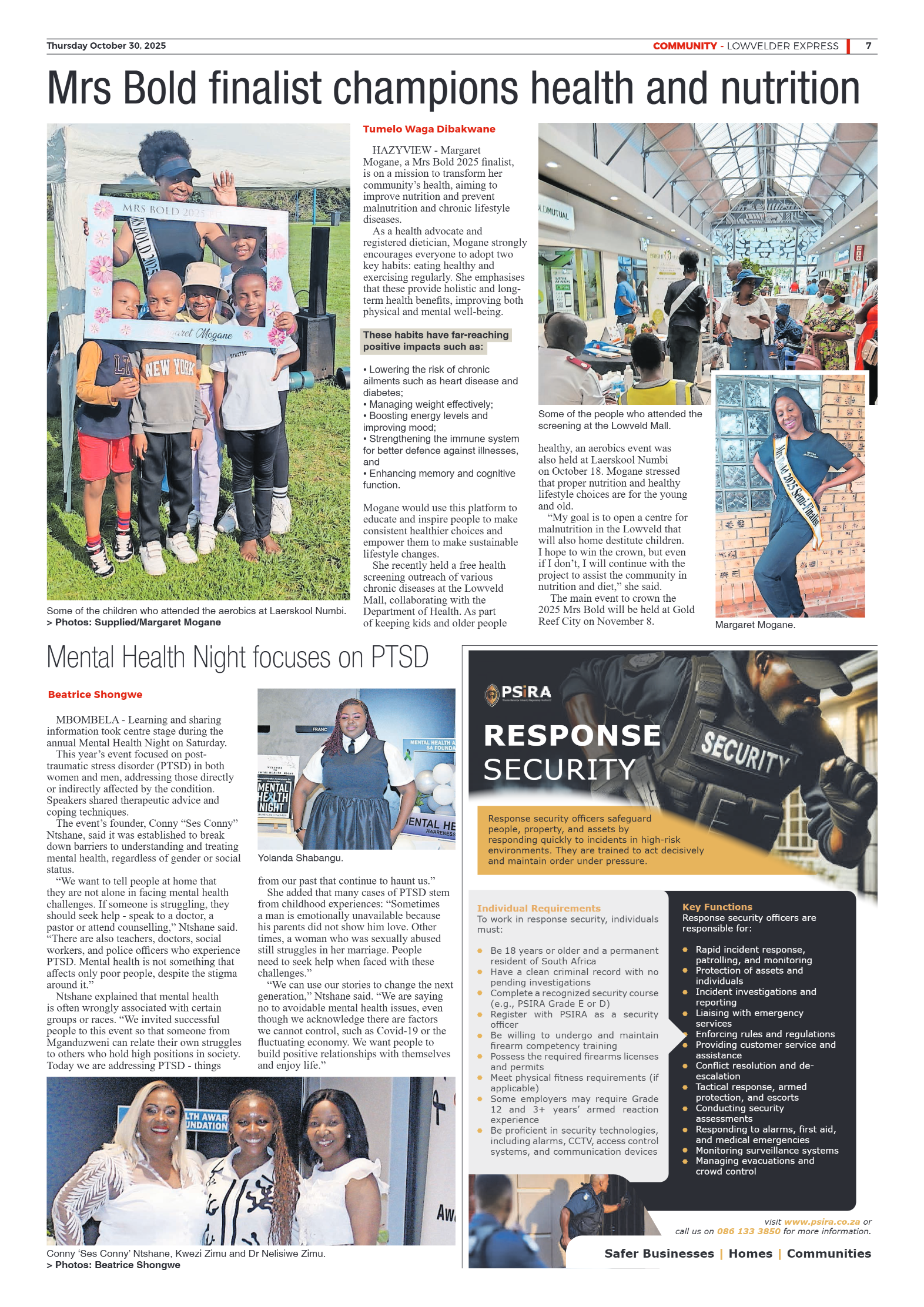 Lowvelder Express 30 October 2025 page 7