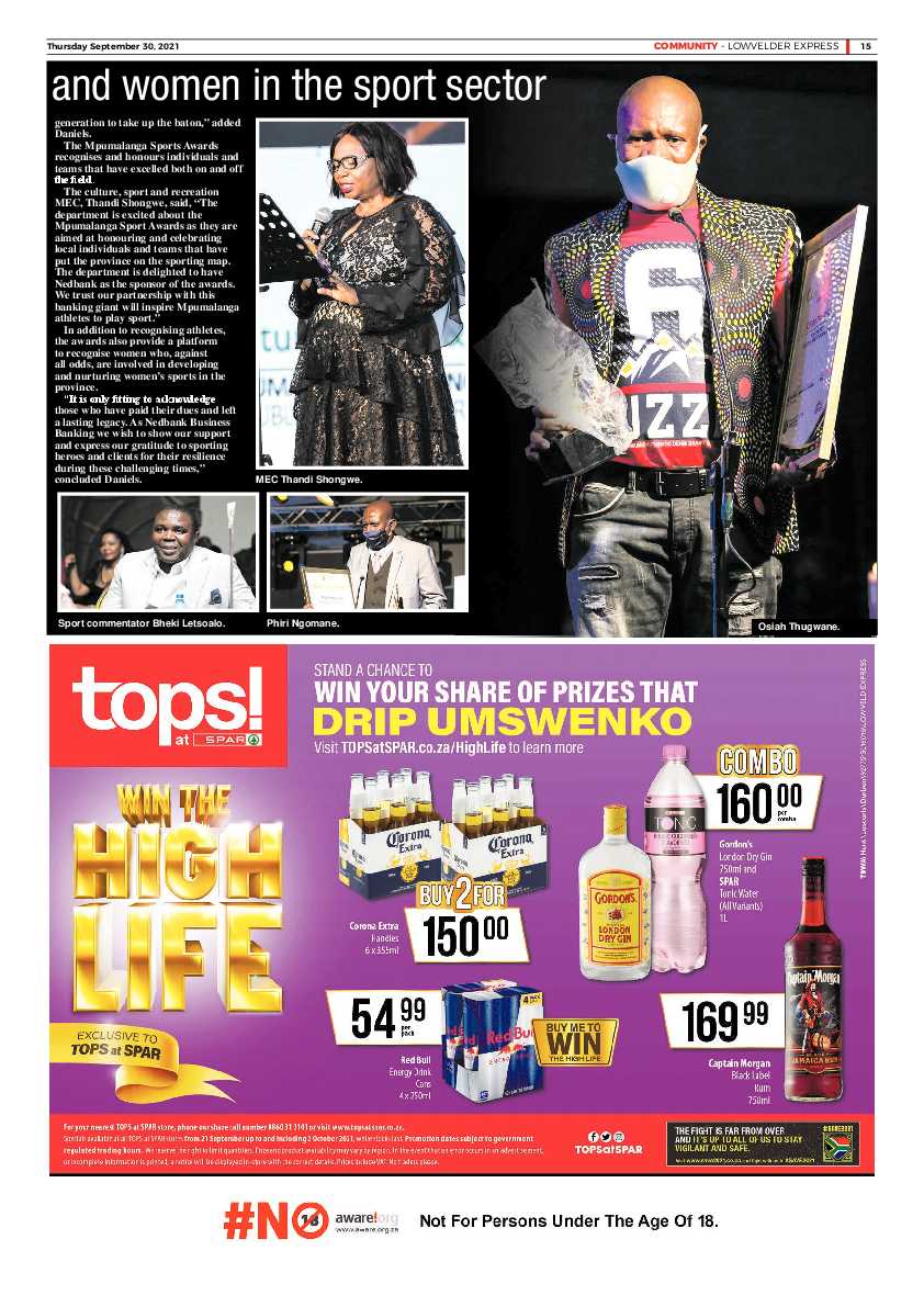 Lowvelder Express 30 September 2021 page 17