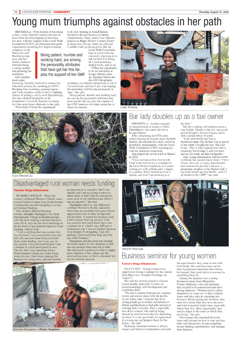Lowvelder Express 31 August 2023 page 10