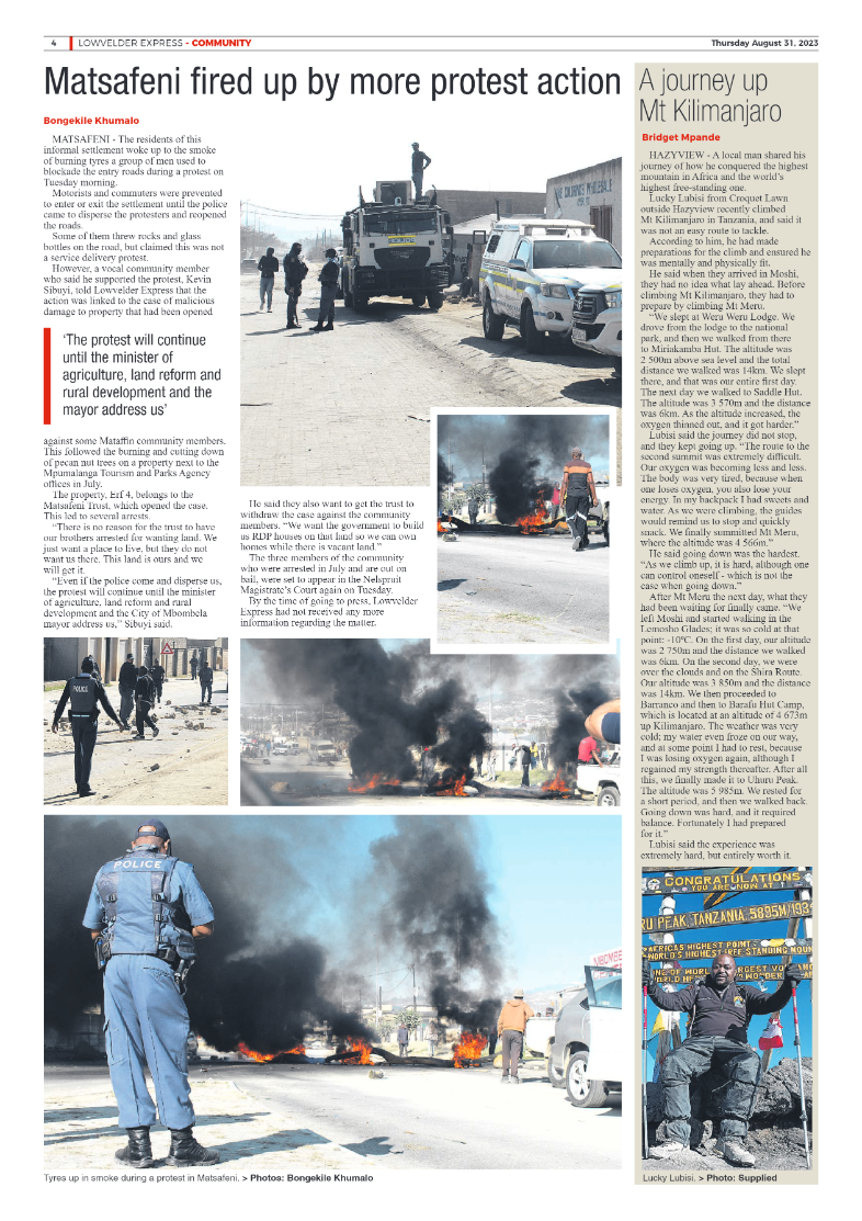 Lowvelder Express 31 August 2023 page 4