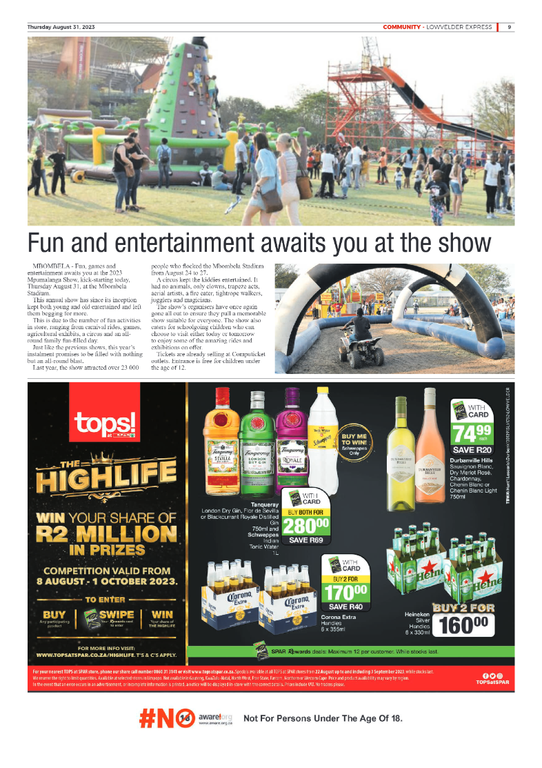 Lowvelder Express 31 August 2023 page 9