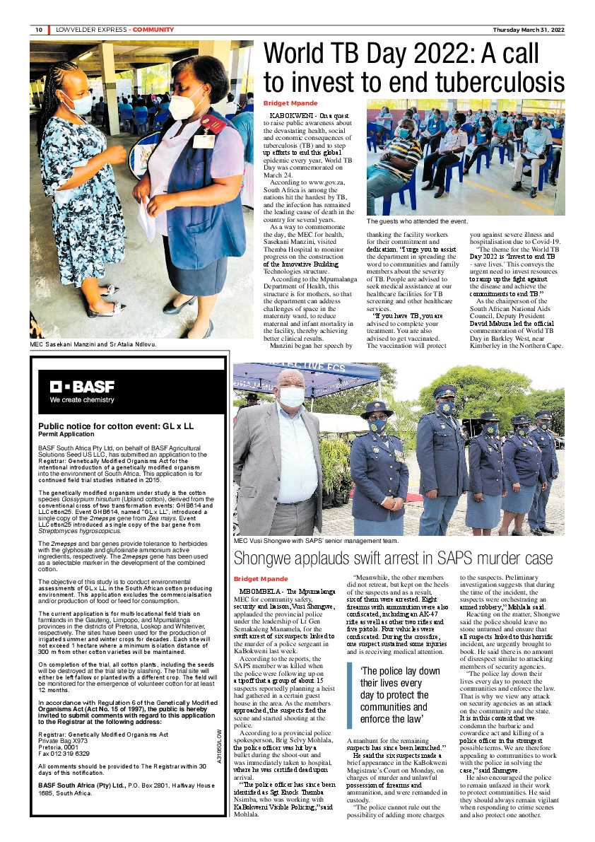 Lowvelder Express 31 march 2022 page 10