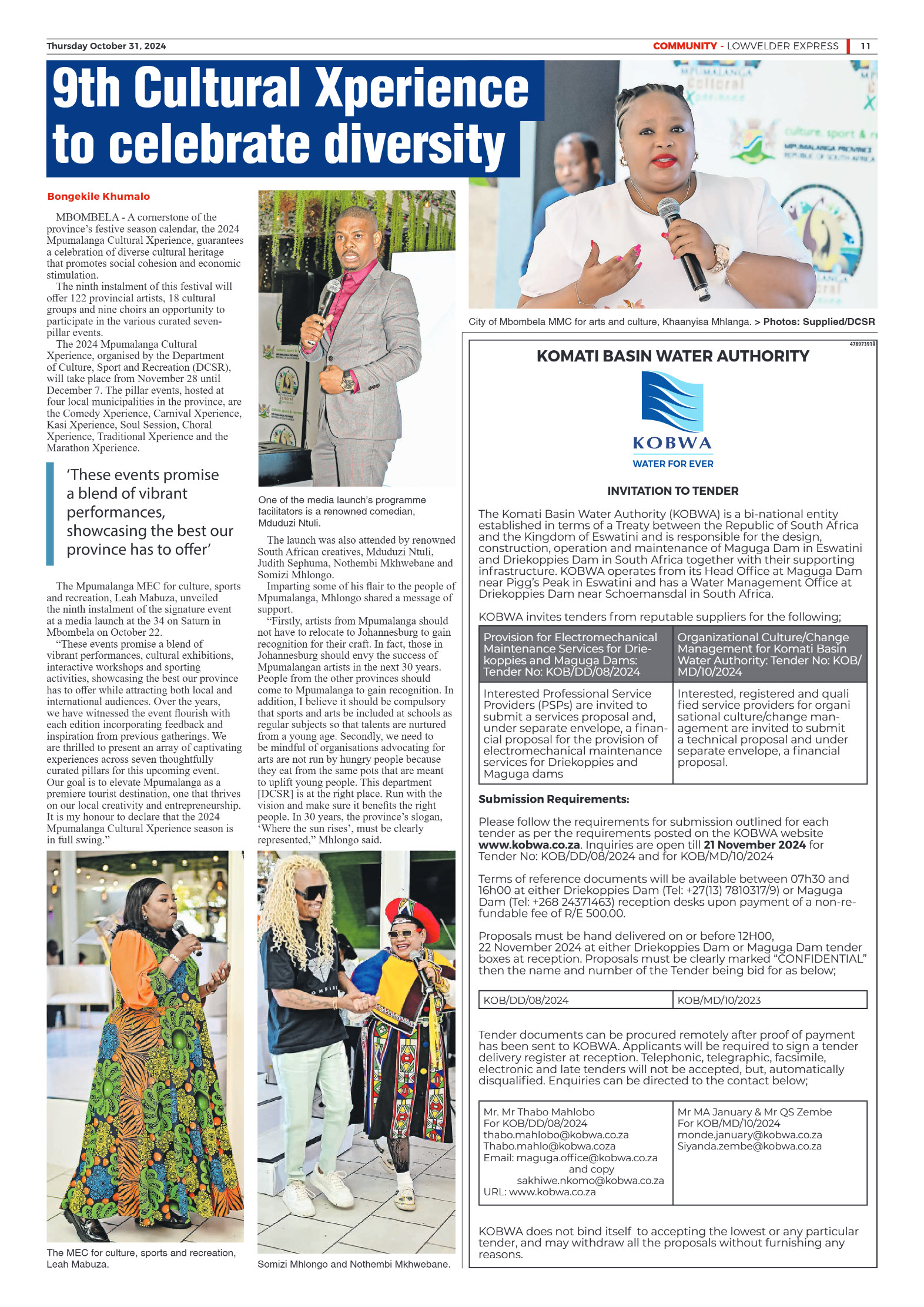 Lowvelder Express 31 October 2024 page 11