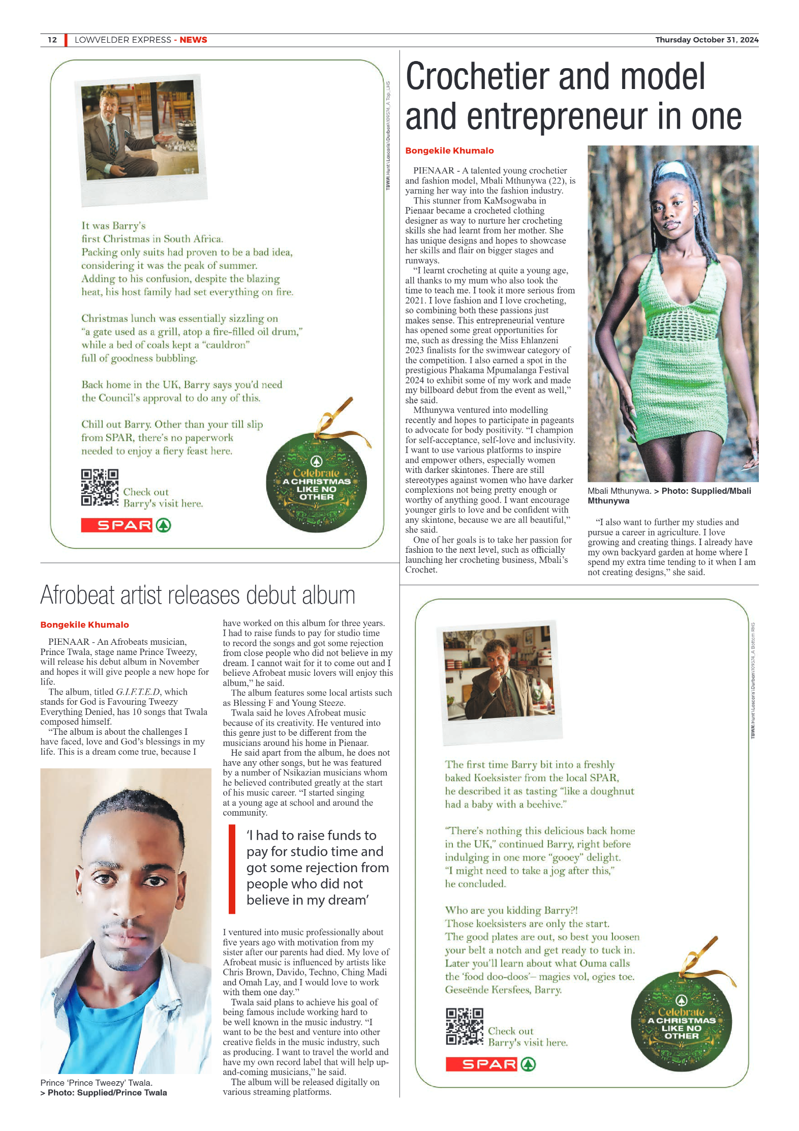 Lowvelder Express 31 October 2024 page 12