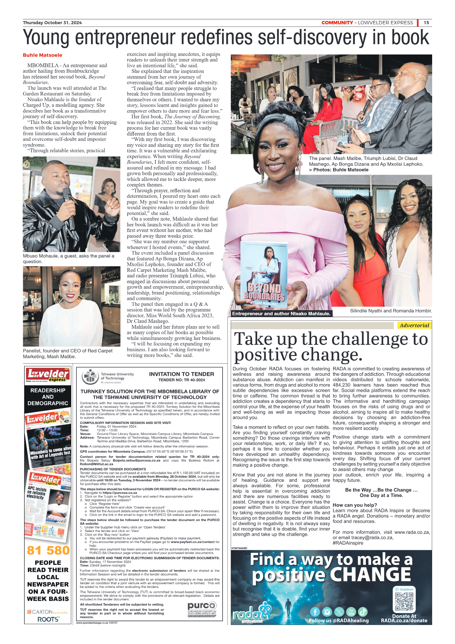 Lowvelder Express 31 October 2024 page 15