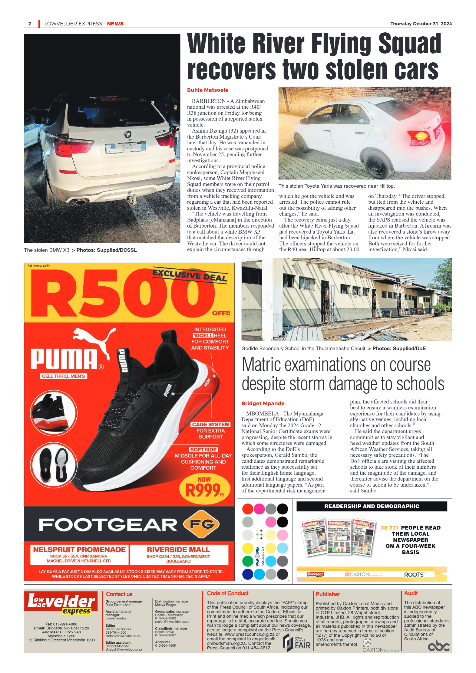 Lowvelder Express 31 October 2024 page 2