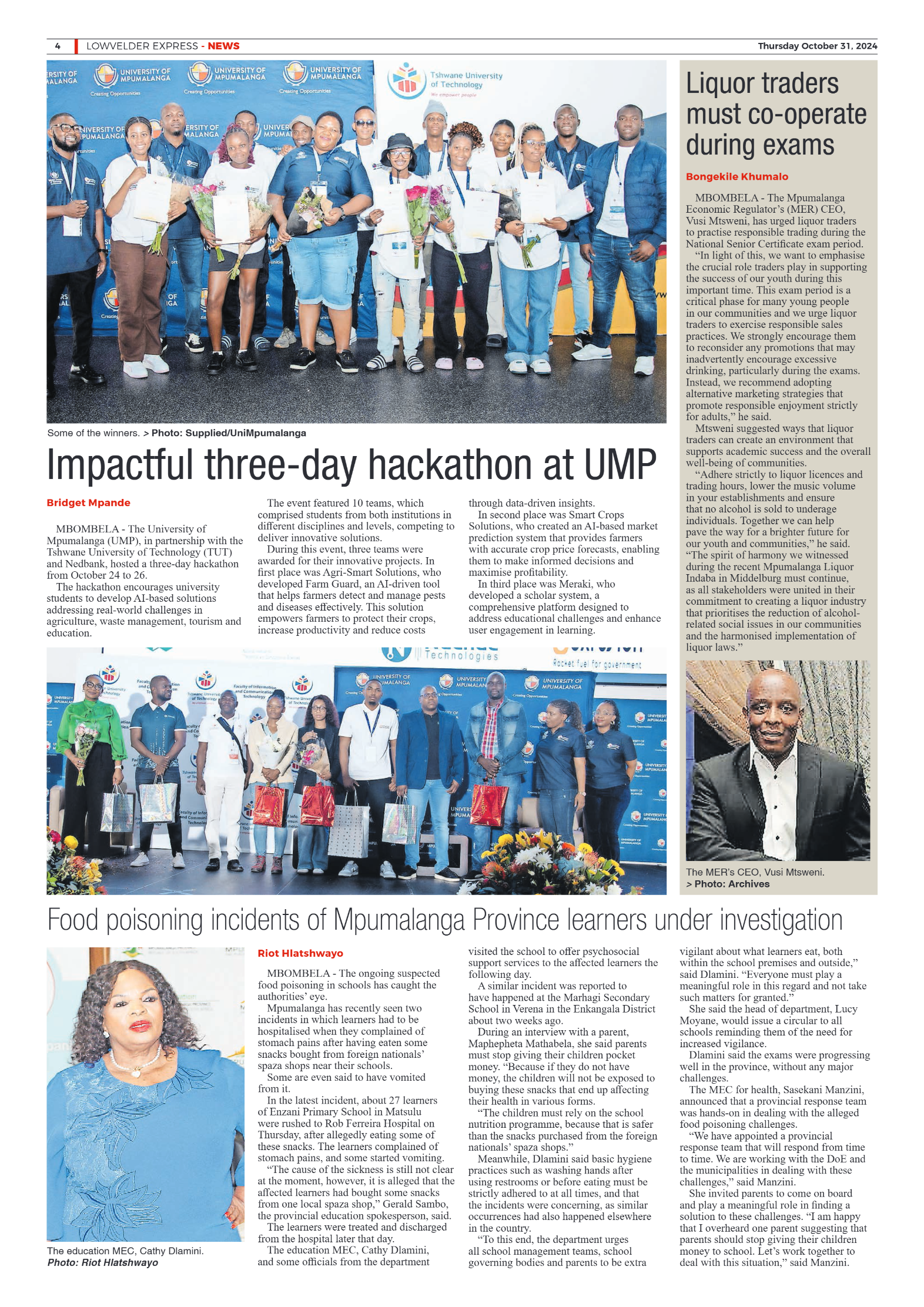 Lowvelder Express 31 October 2024 page 4