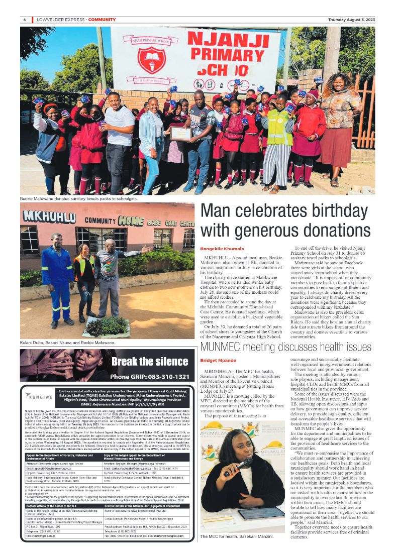 Lowvelder Express 3 August 2023 page 4