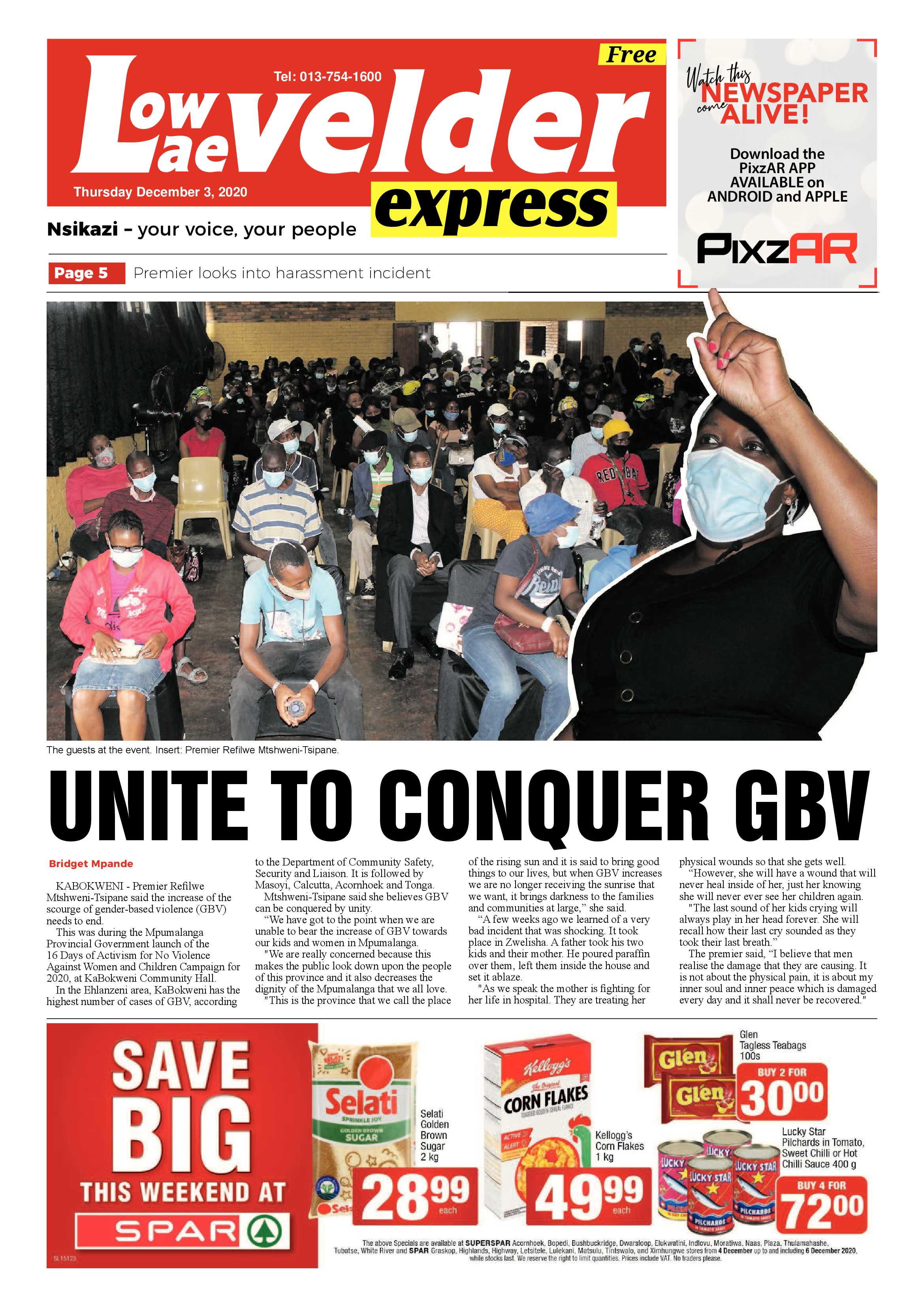 Lowvelder Express 3 December 2020 page 1