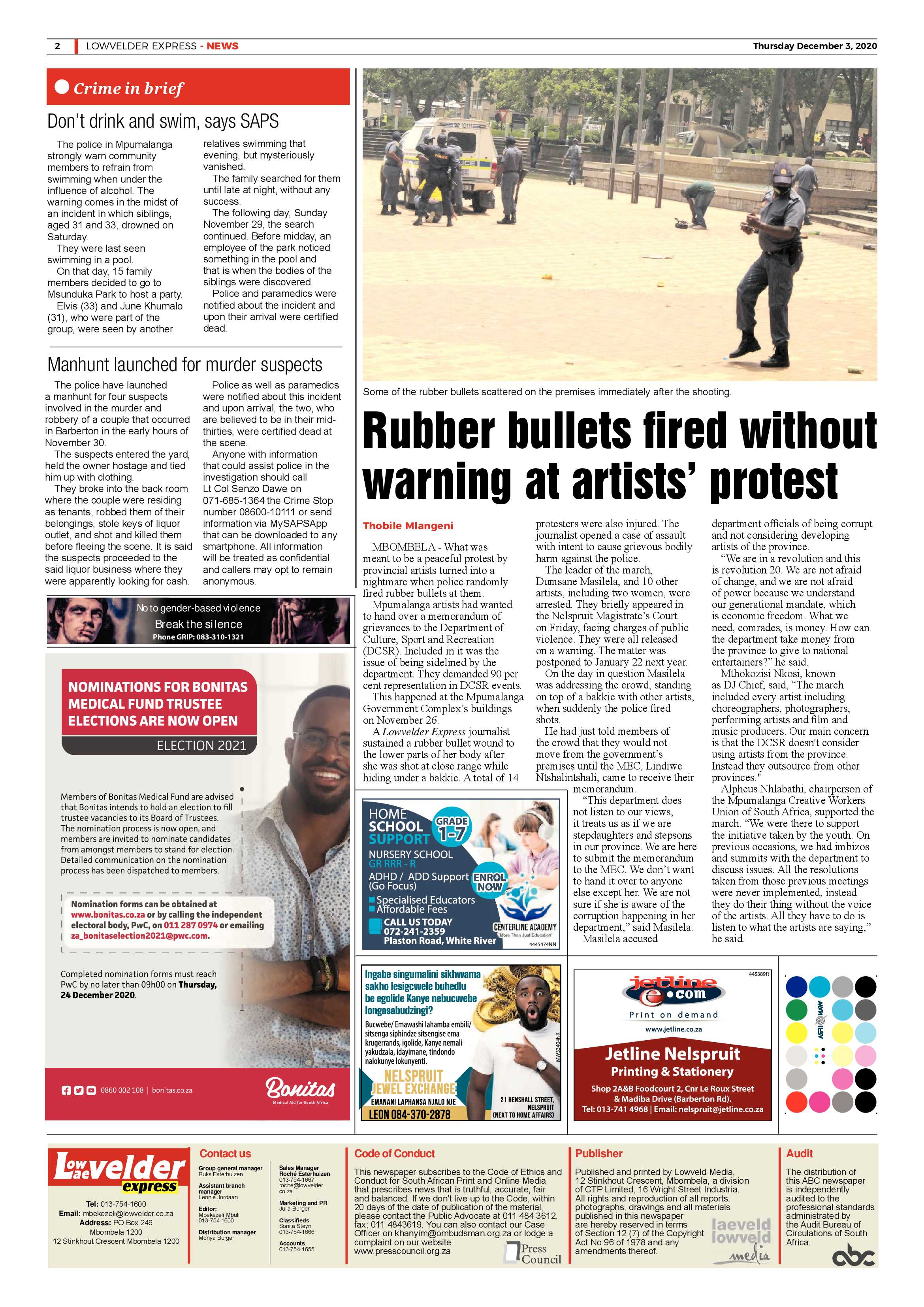 Lowvelder Express 3 December 2020 page 2