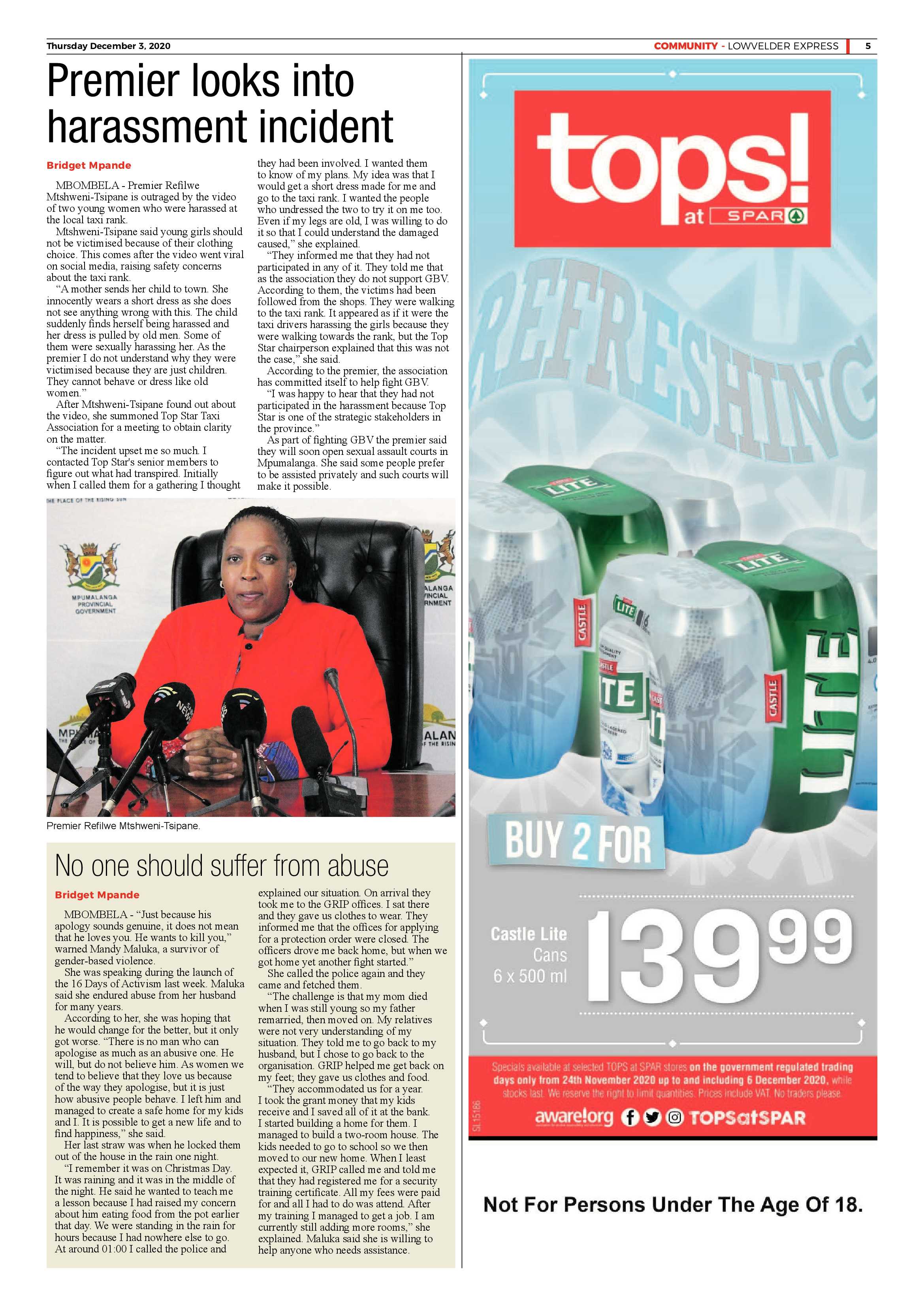 Lowvelder Express 3 December 2020 page 5