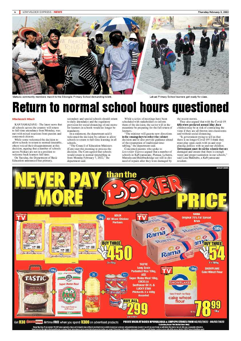 Lowvelder Express 3 February 2022 page 4