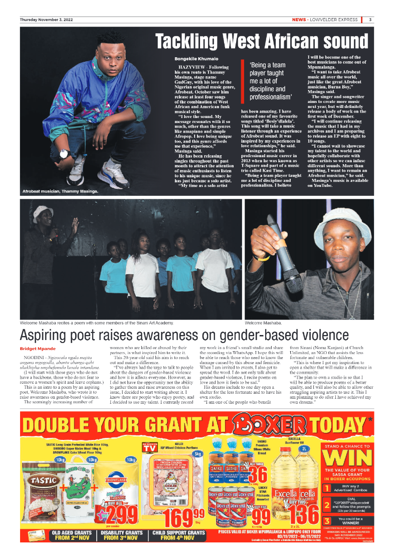 Lowvelder Express 3 November 2022 page 3