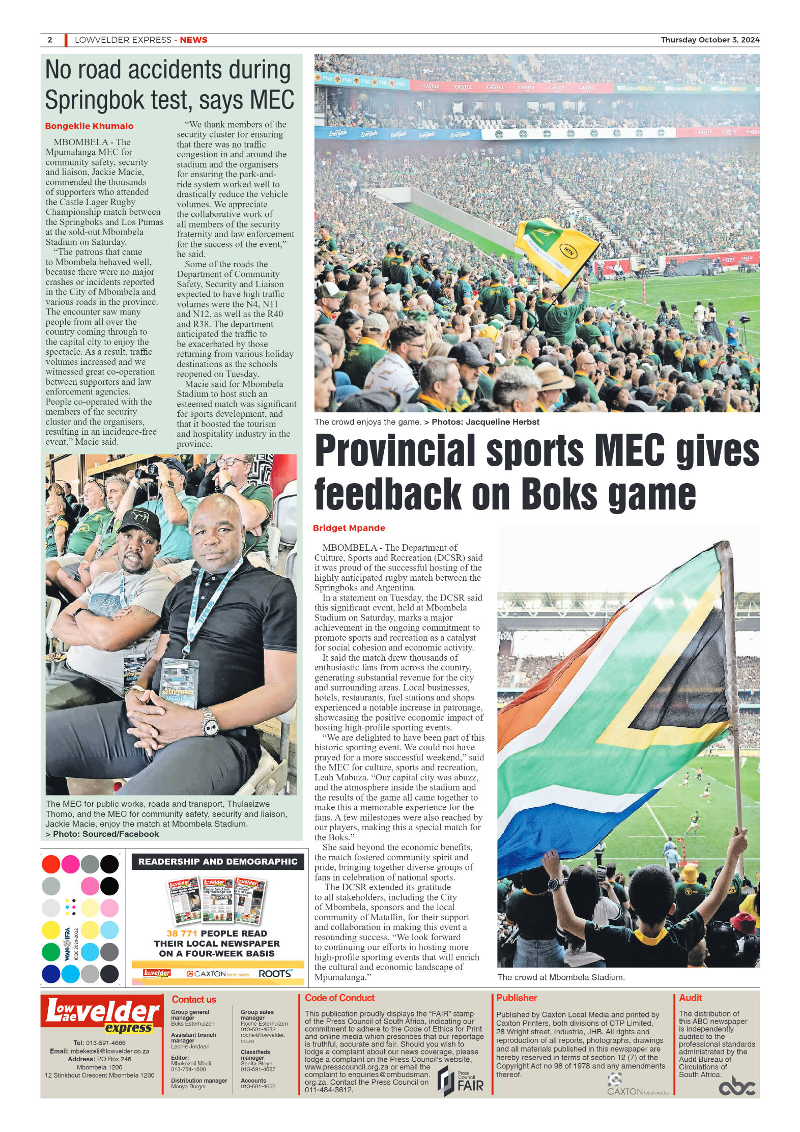 Lowvelder Express 3 October 2024 page 2