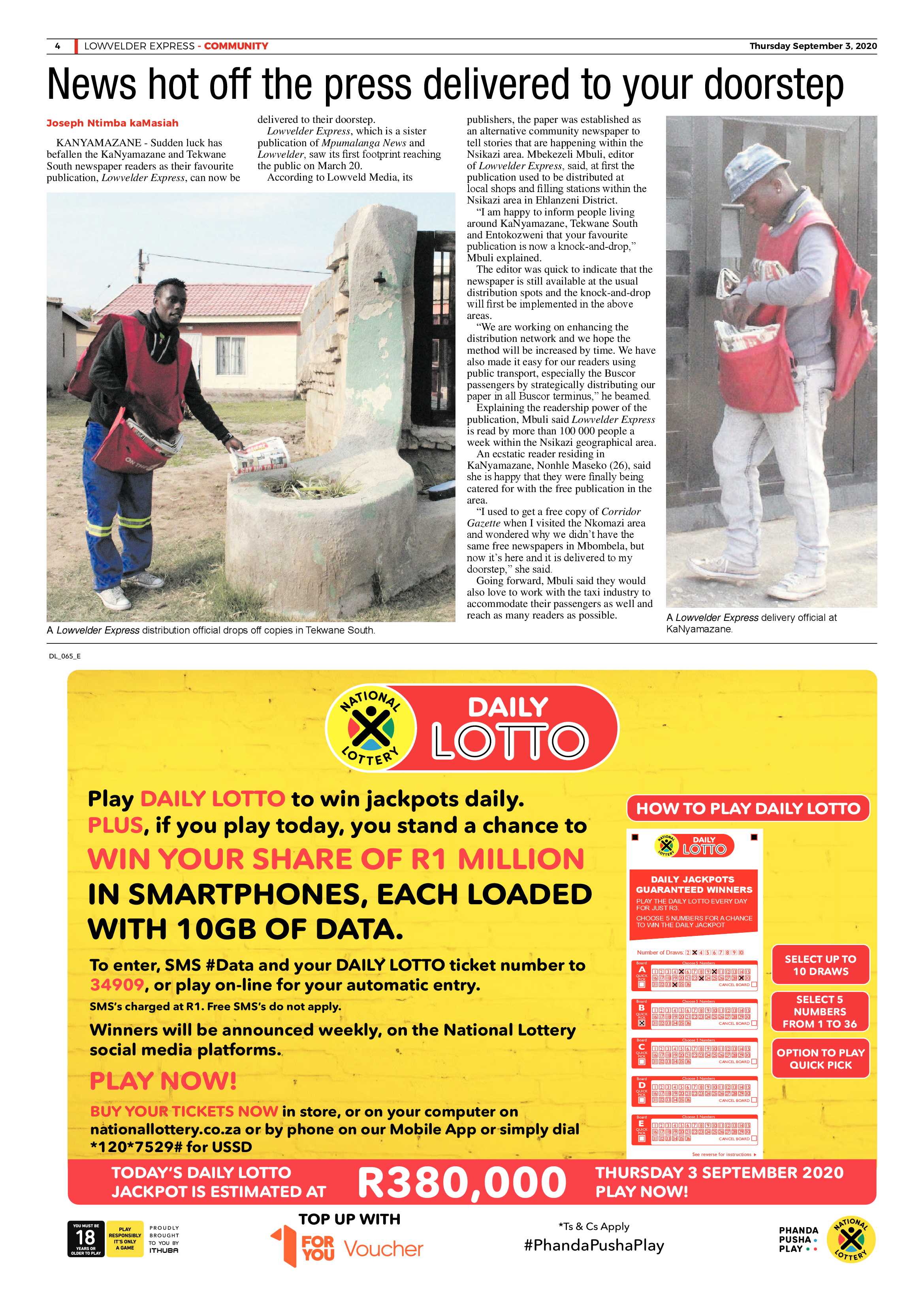 Lowvelder Express 3 September 2020 page 4