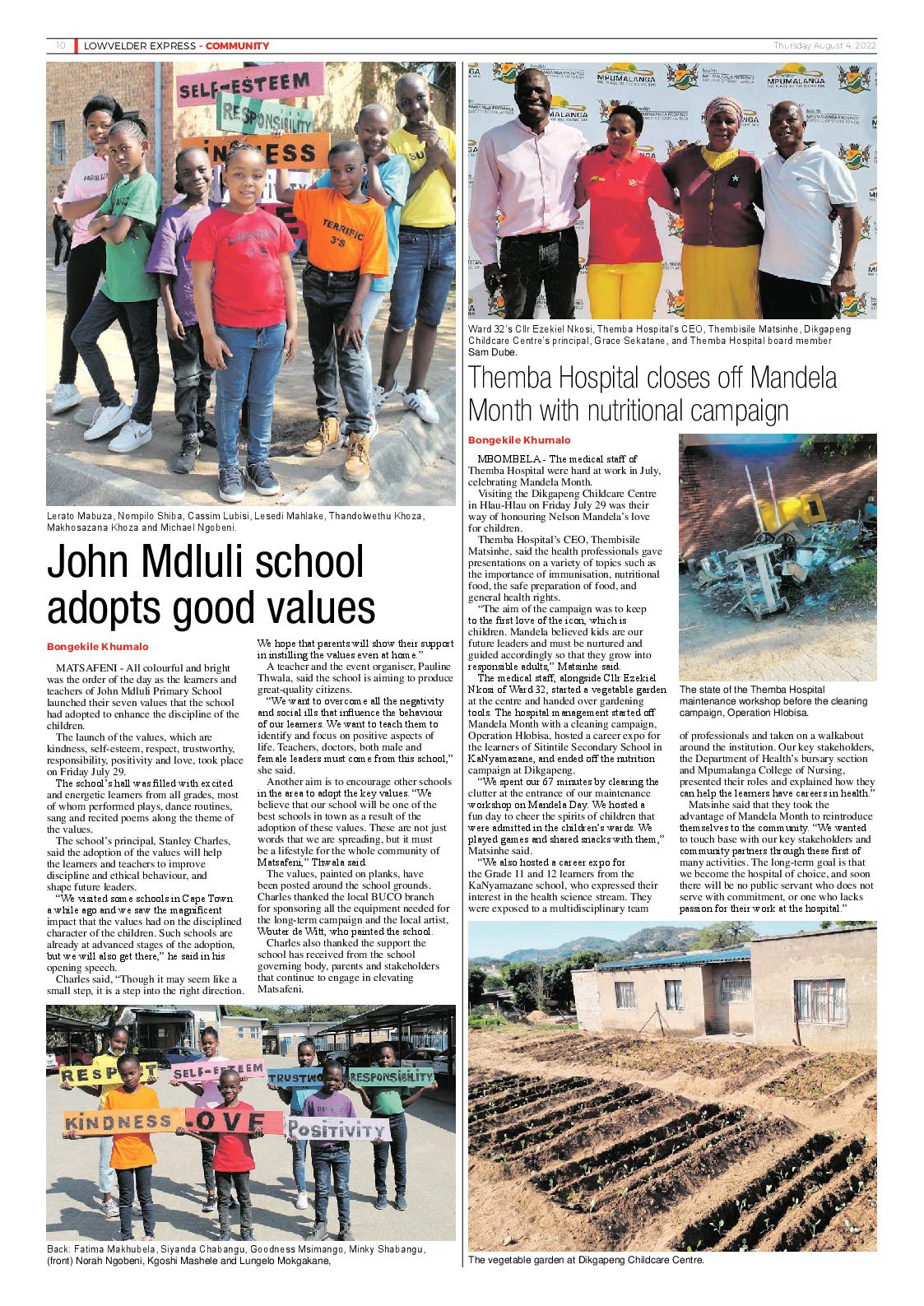 Lowvelder Express 4 August 2022 page 10