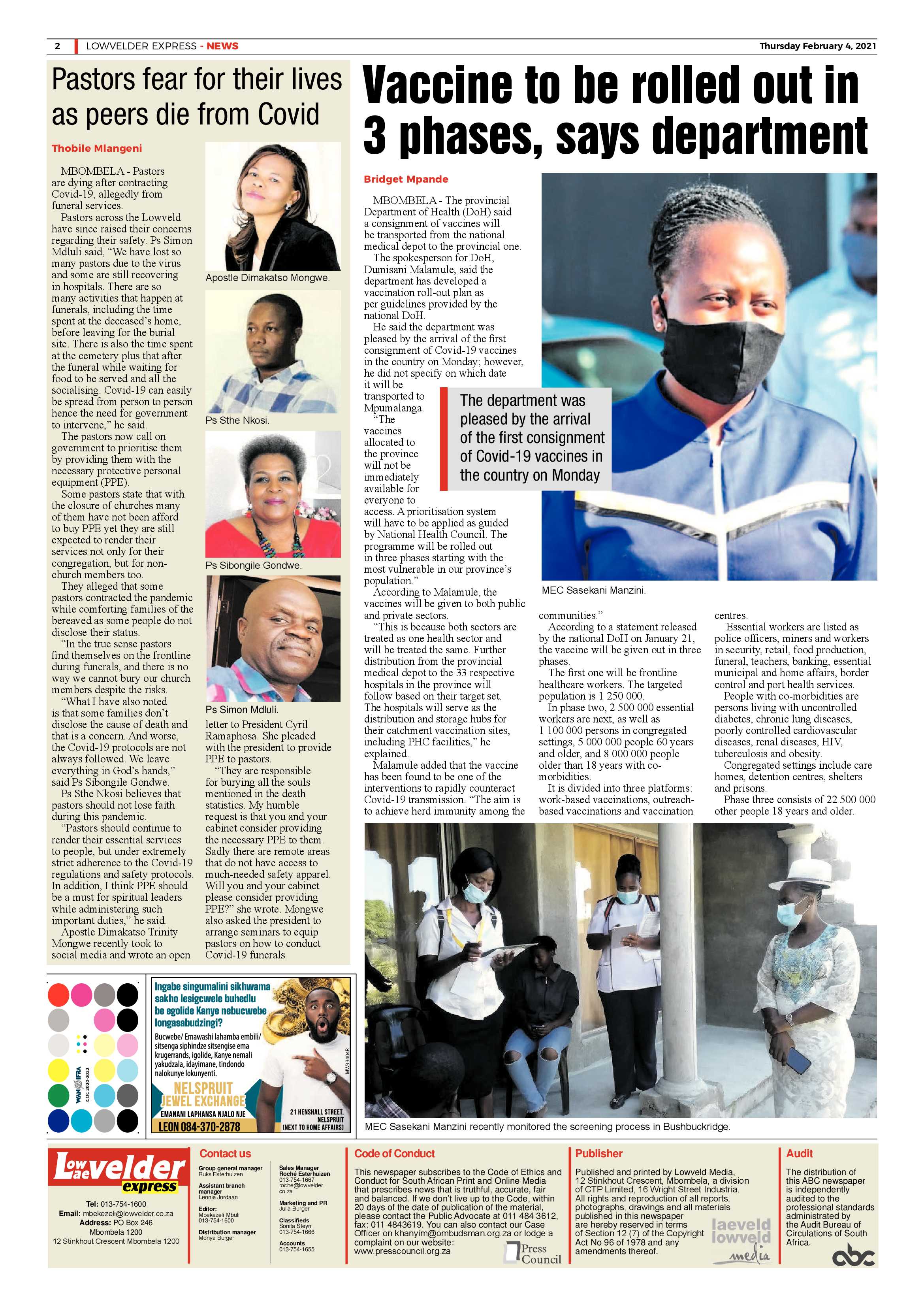 Lowvelder Express 4 February 2021 page 2