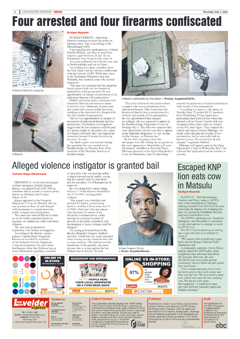 Lowvelder Express 4 July 2024 page 2