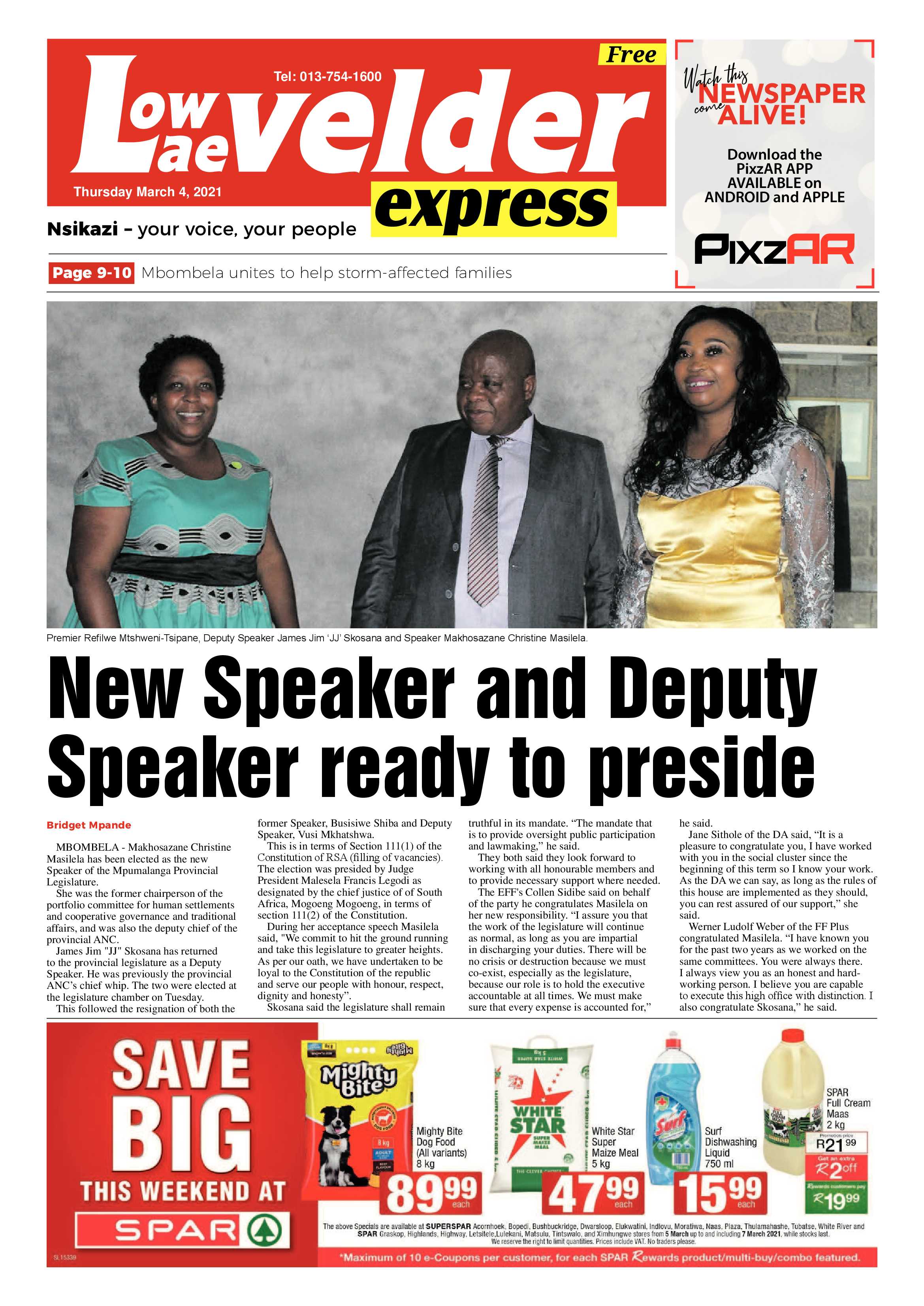 Lowvelder Express 4 March 2021 page 1