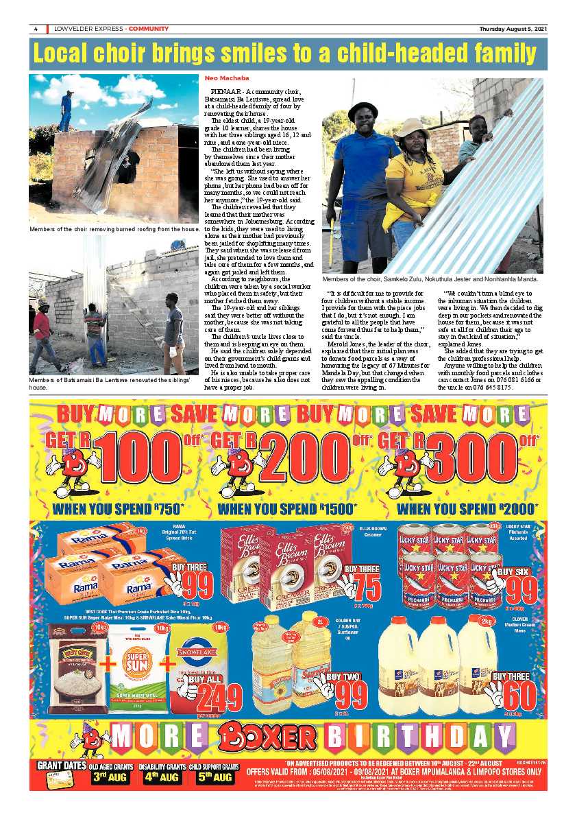 Lowvelder Express 5 August 2021 page 4