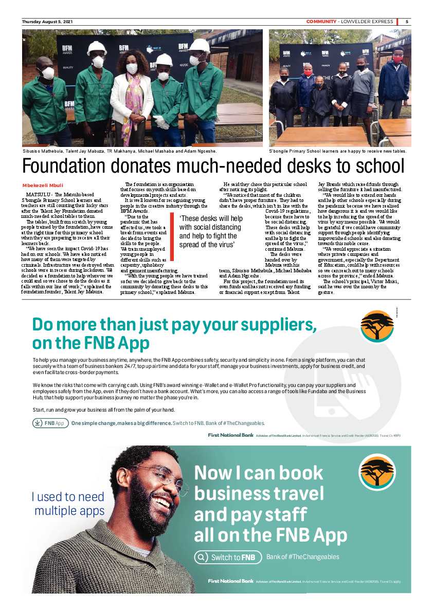 Lowvelder Express 5 August 2021 page 5