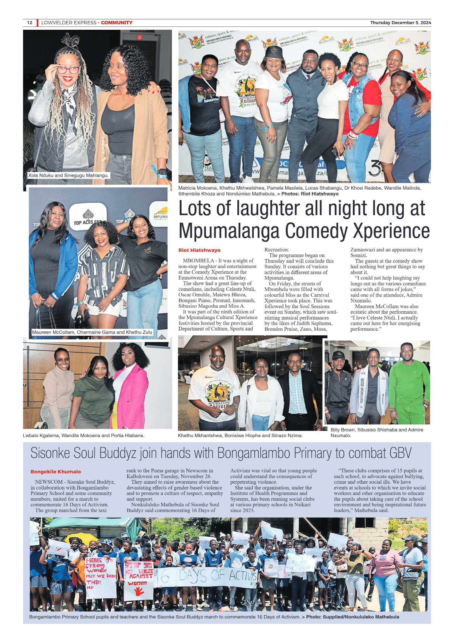 Lowvelder Express 5 December 2024 page 12