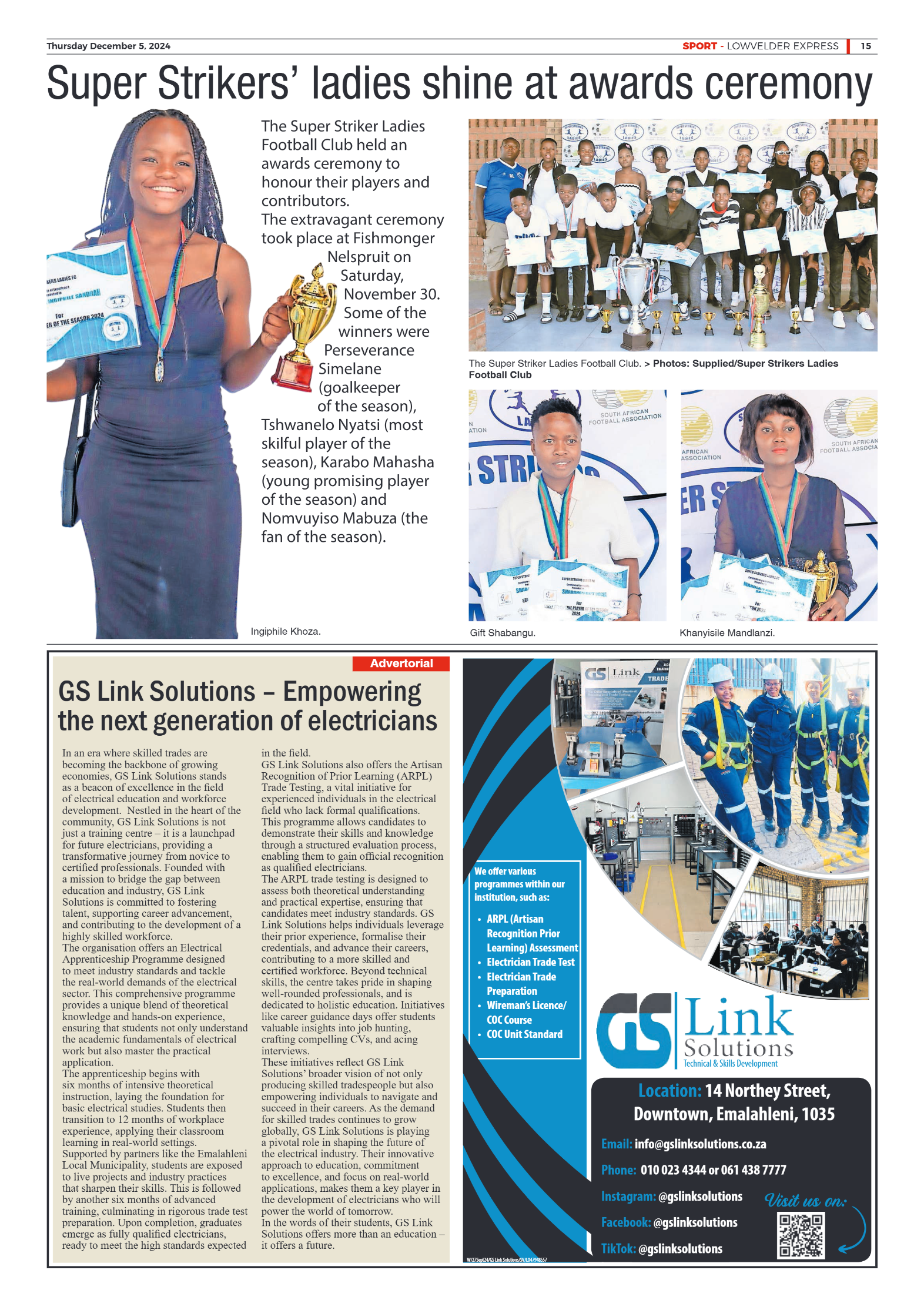 Lowvelder Express 5 December 2024 page 15
