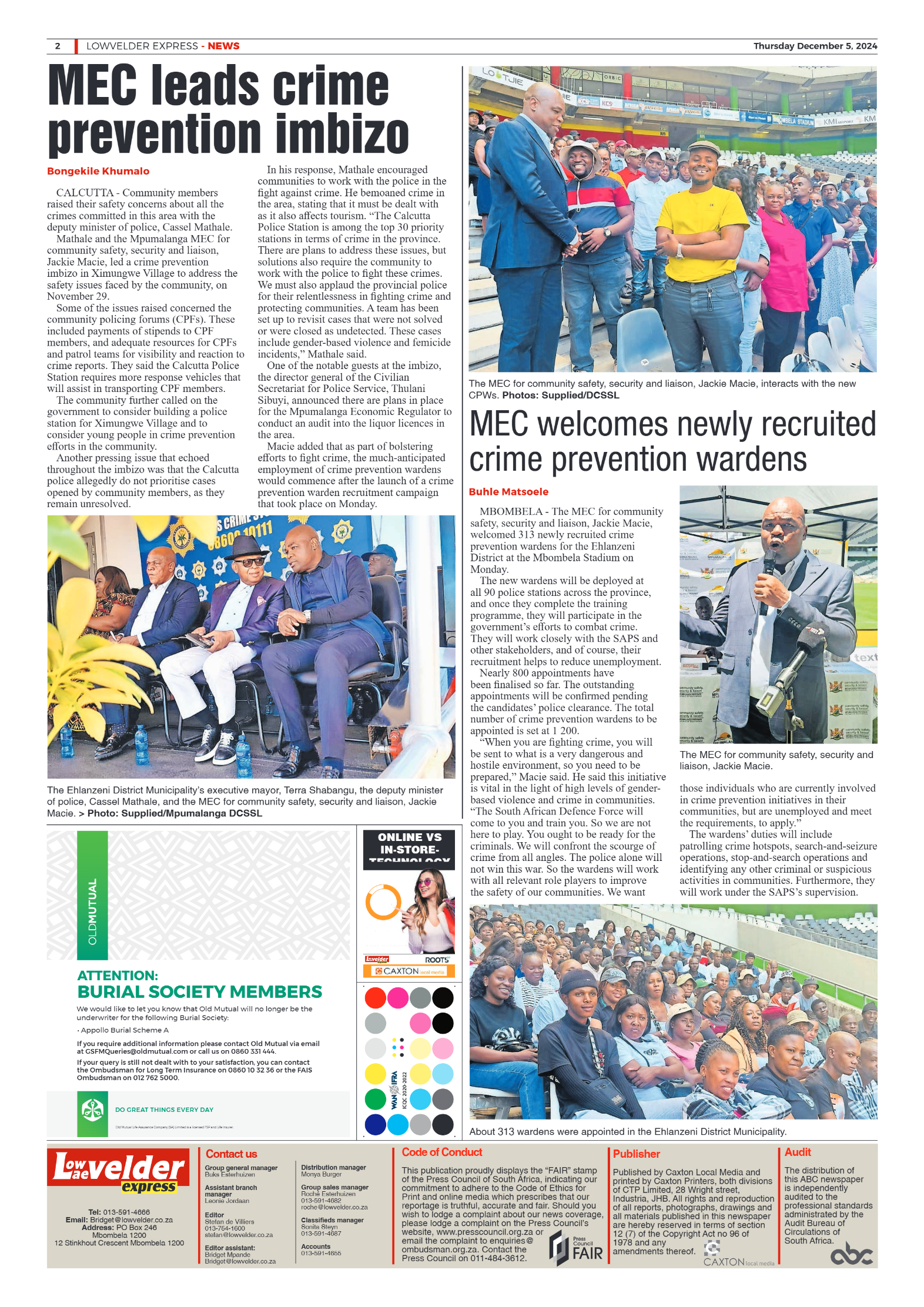 Lowvelder Express 5 December 2024 page 2